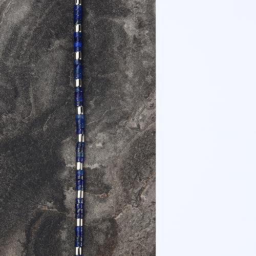 Detalle de Morellato Bracciale Uomo in Acciaio con Lapislazzuli – Collezione Pietre, S1736