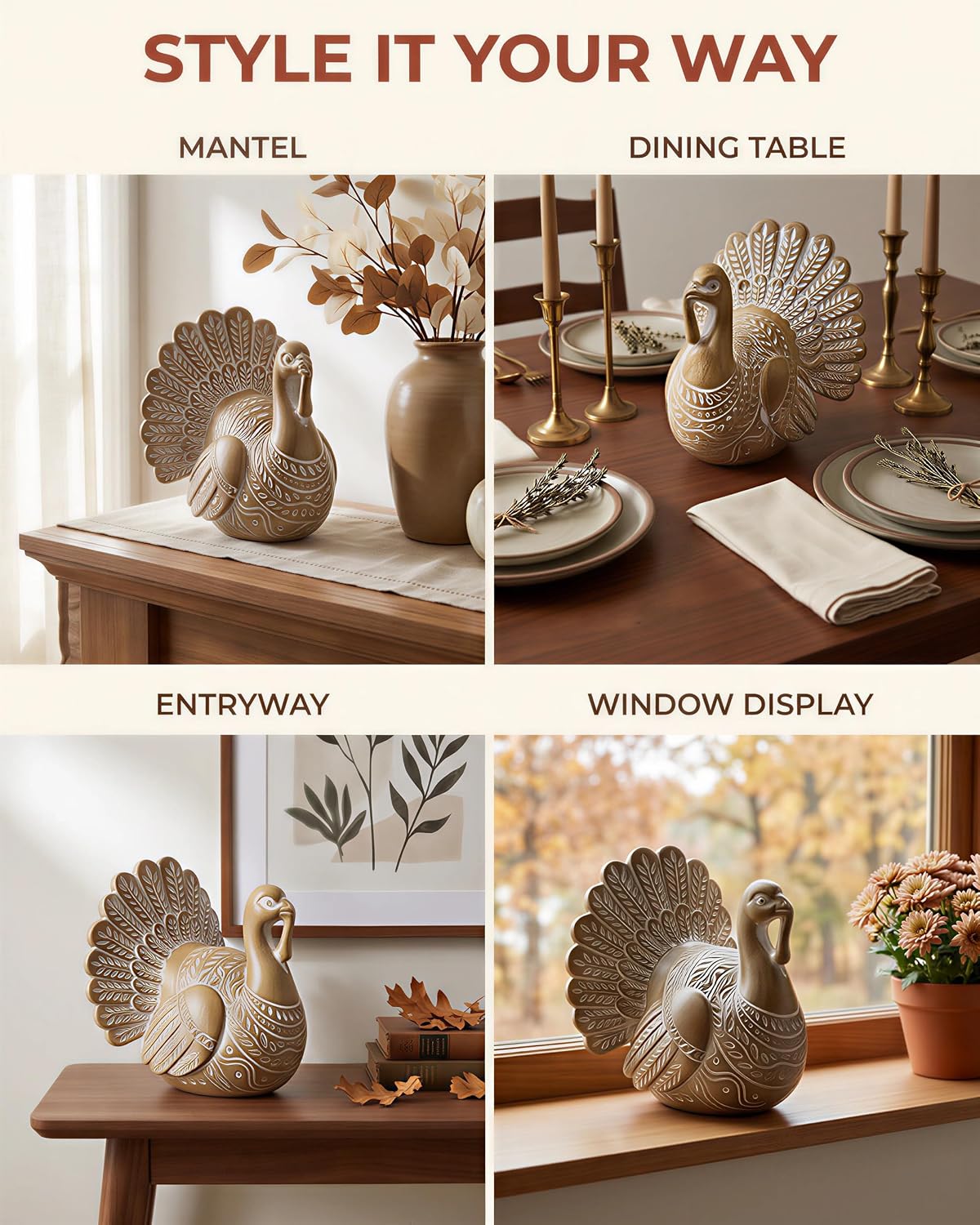 Detalle 2 de SHEHIM Resin Turkey Figurine