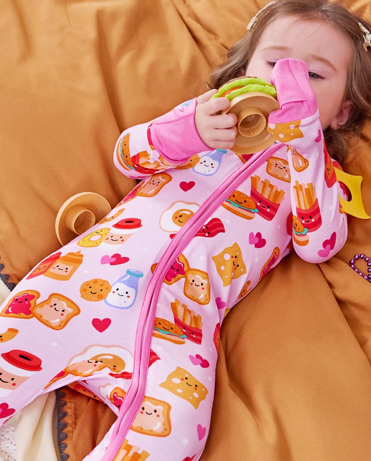 Thumbnail 6 de Babee Reshinee Bamboo-Derived Viscose Baby Footie Pajamas: Convertible Newborn Sleeper with Two-Way Zipper