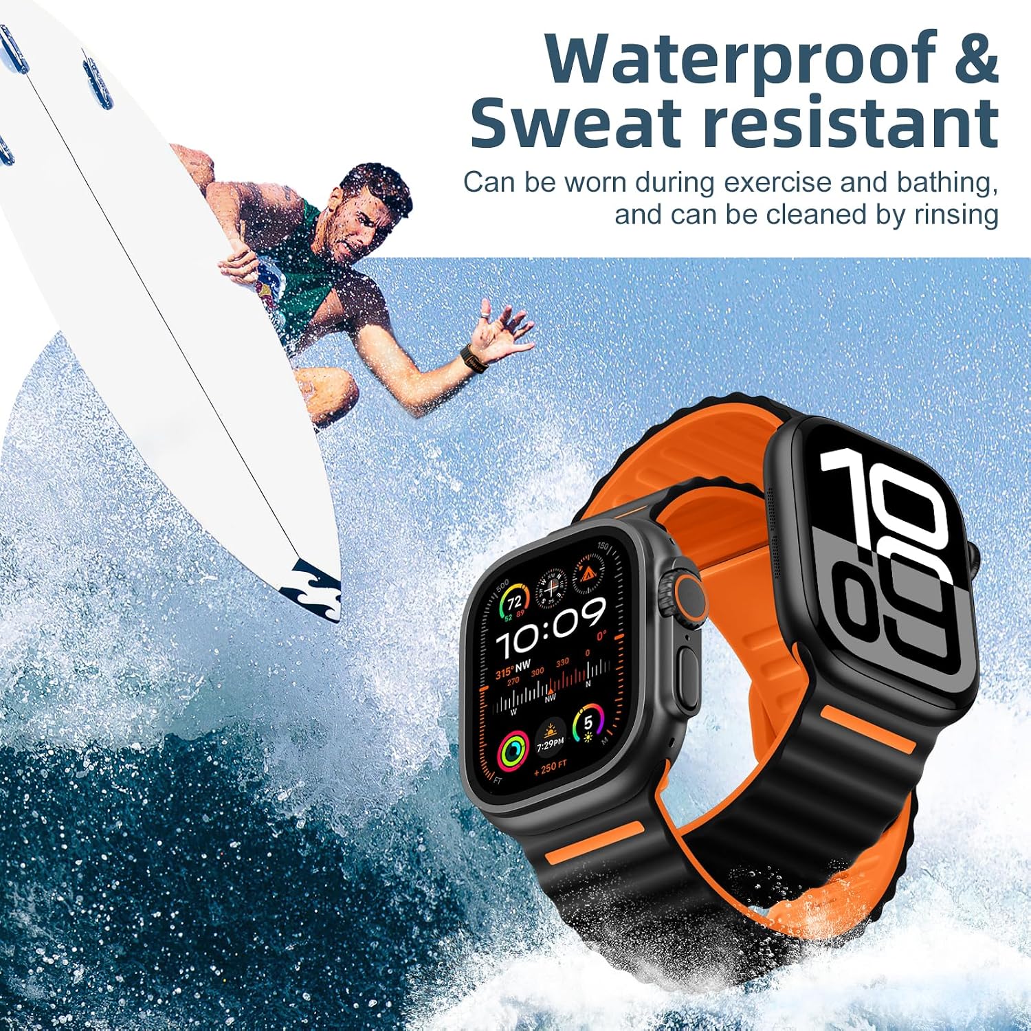 Thumbnail 4 de Mastten Sports Strap for Apple Watch Ultra 2 49–42mm