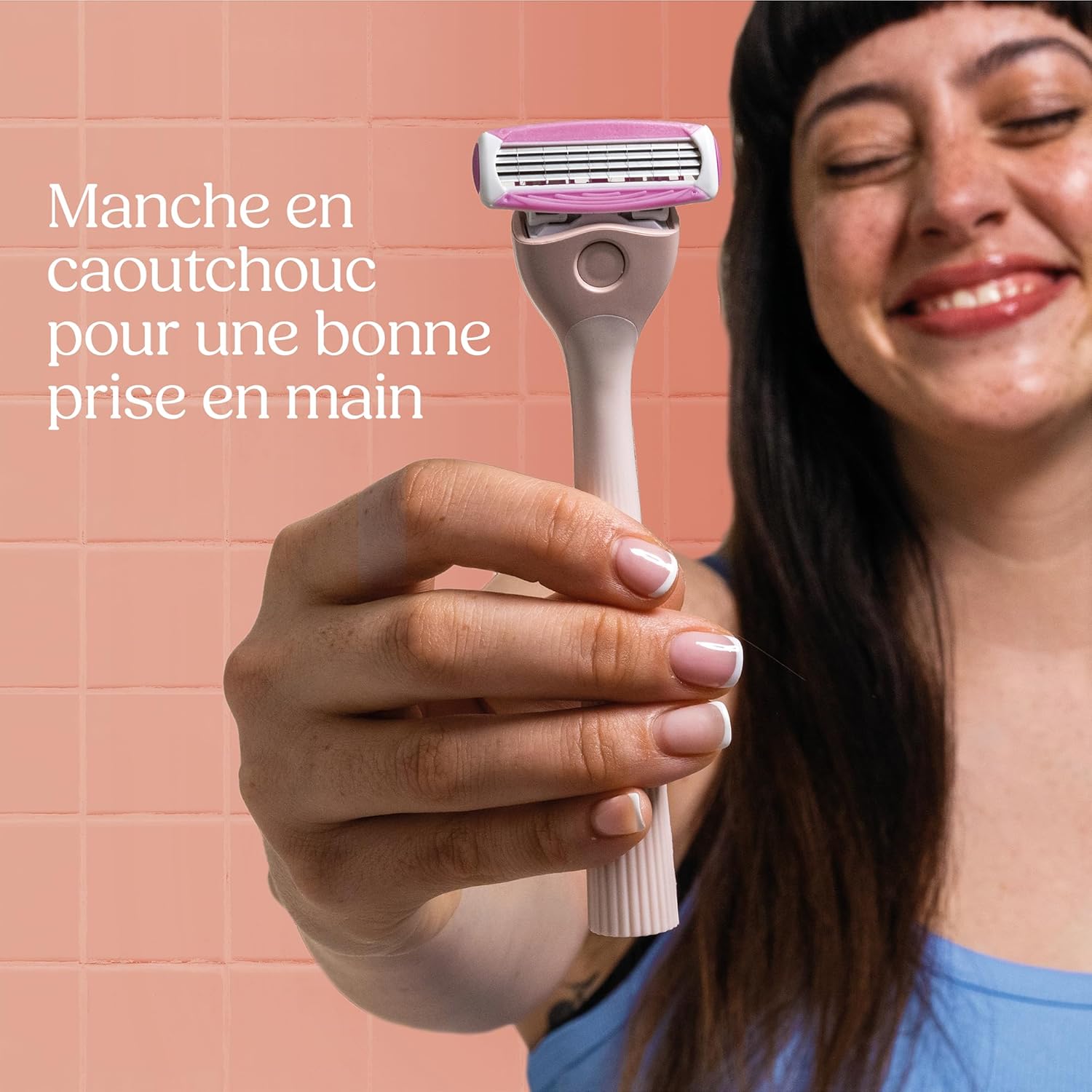 Detalle de Wilkinson Sword Intuition Quattro : rasoir féminin avec 3 recharges de lames
