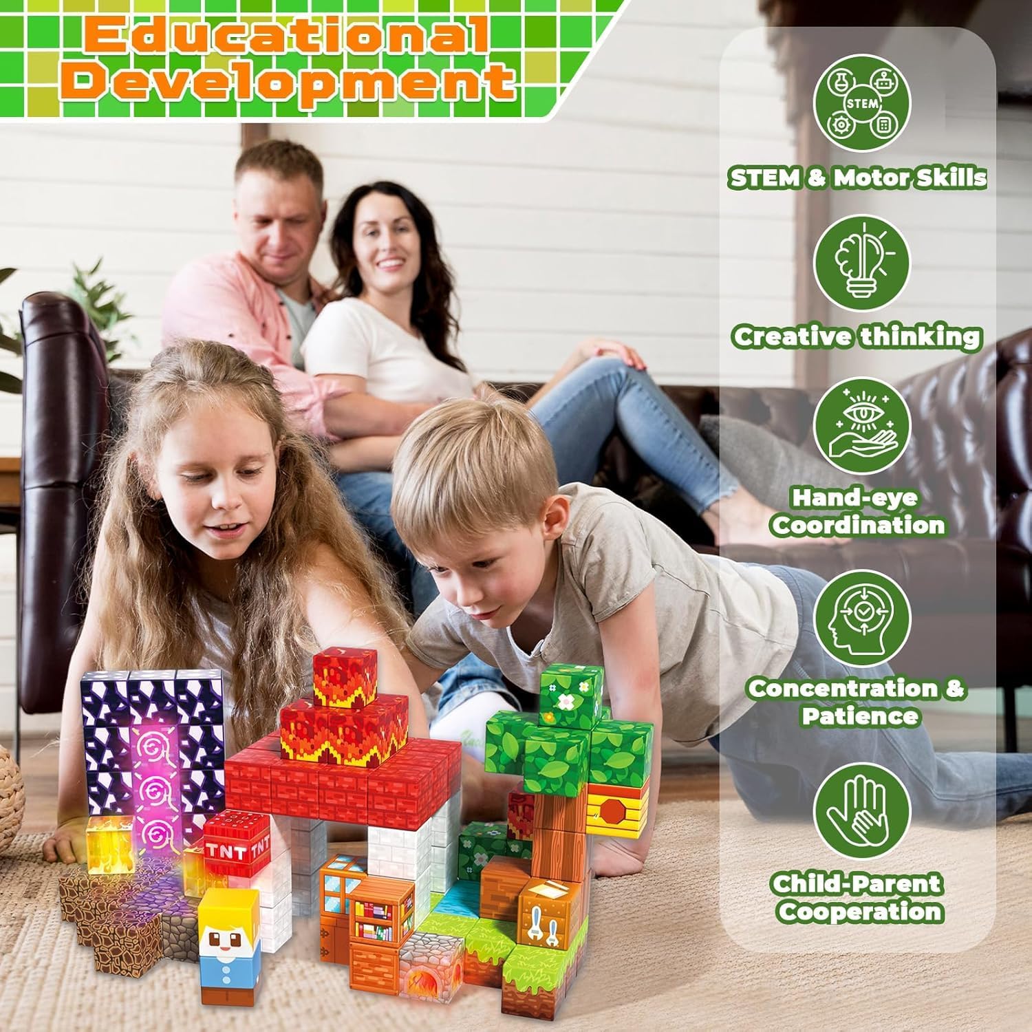Thumbnail 5 de Magneverse Magnetic Blocks 150-piece set for kids 🧩