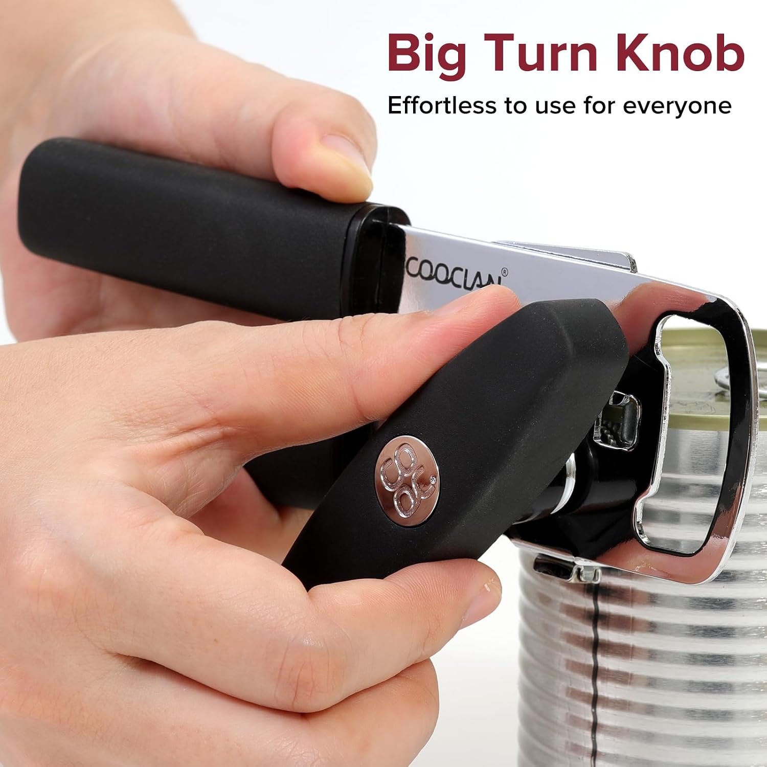 Detalle 1 de COOCLAN Manual Can Opener, Black