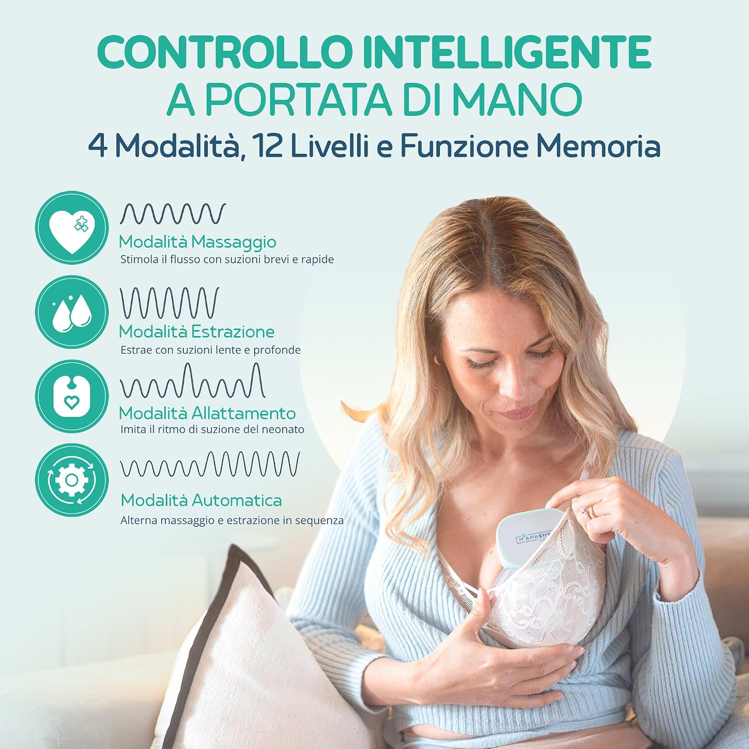 Thumbnail 1 de Mamashy Plus – Tiralatte Elettrico Indossabile Silenzioso: praticità e comfort per l’allattamento
