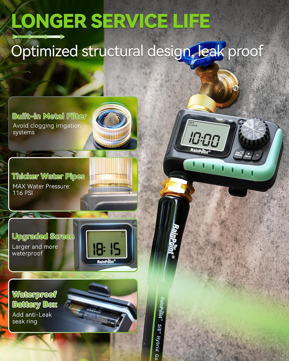 Thumbnail 6 de RAINPOINT Sprinkler Timer, 1 Outlet