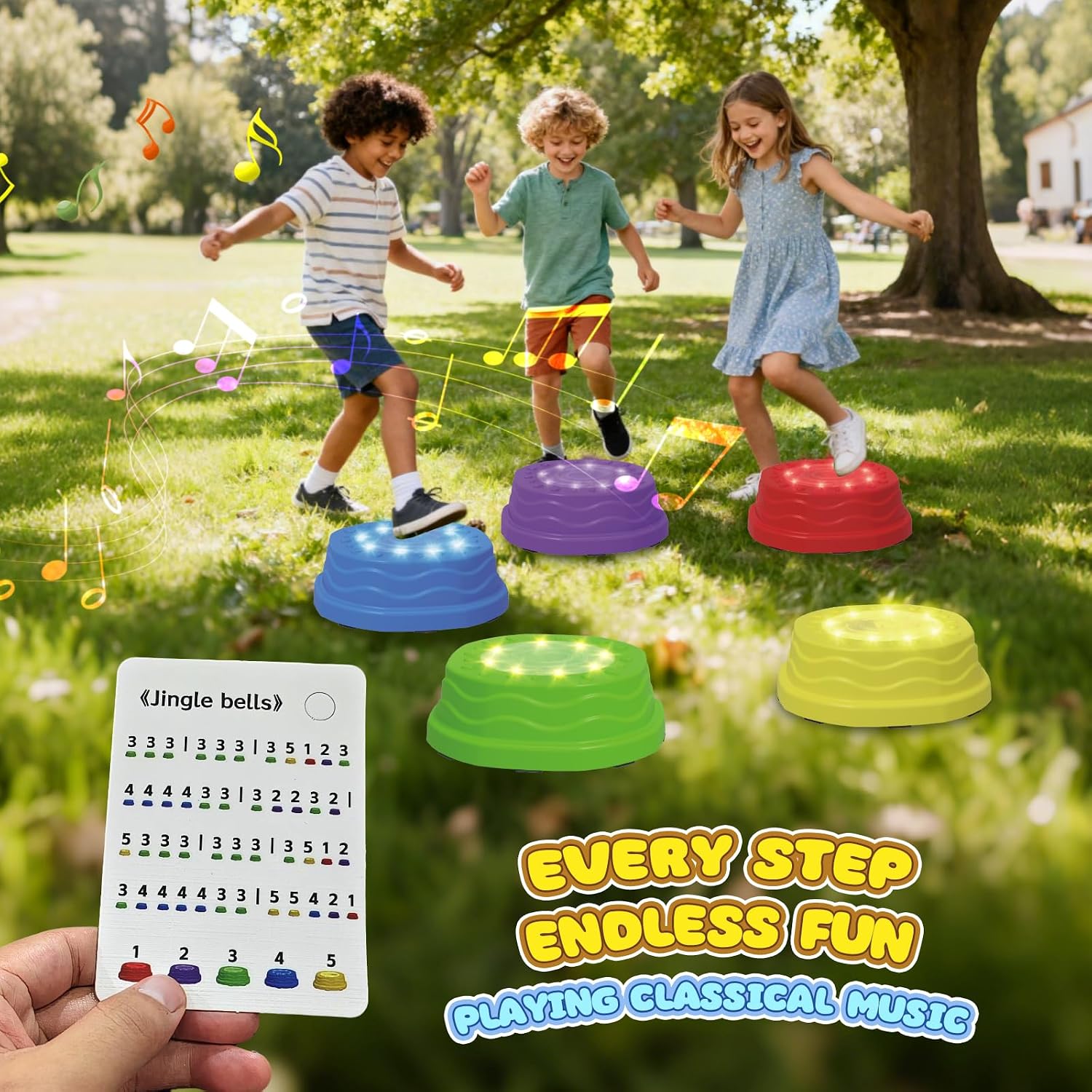Thumbnail 1 de TERRAMUS stepping stones for kids, 5 PCS