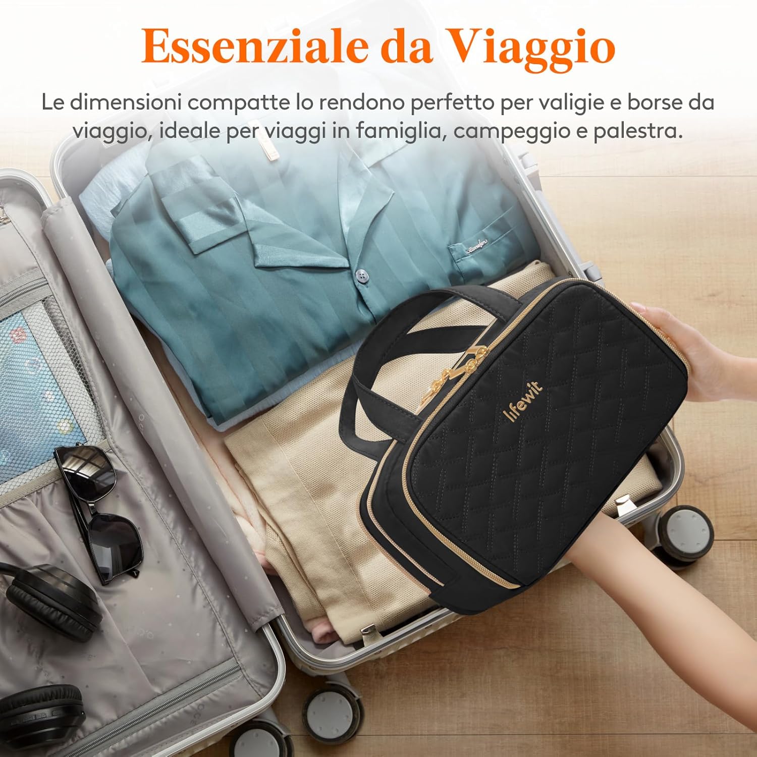 Thumbnail 6 de Lifewit Beauty Case da Viaggio per Donna: spazio, organizzazione e stile in un accessorio compatto