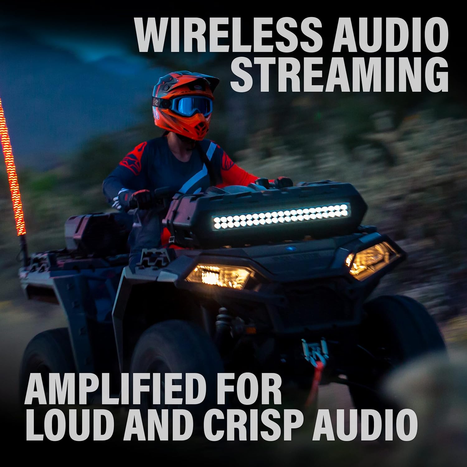 Thumbnail 3 de BOSS Audio Systems ATV95LRGB ATV/UTV Weatherproof Sound System with RGB LED Light Bar, Bluetooth Remote & 8-Inch Speakers