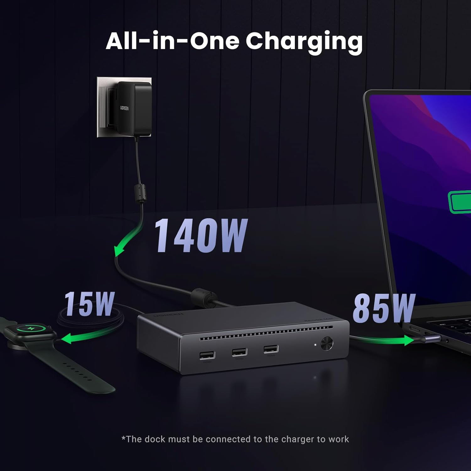 Thumbnail 4 de UGREEN Thunderbolt 4 Dock 8‑in‑1, 85W ⚡