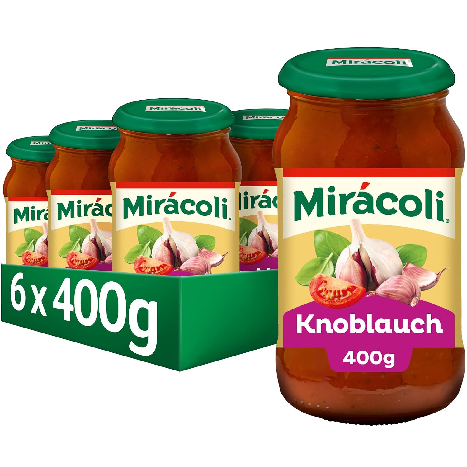 Thumbnail 6 de Miracoli Saucen Basilikum 6 x 675 g 🍝