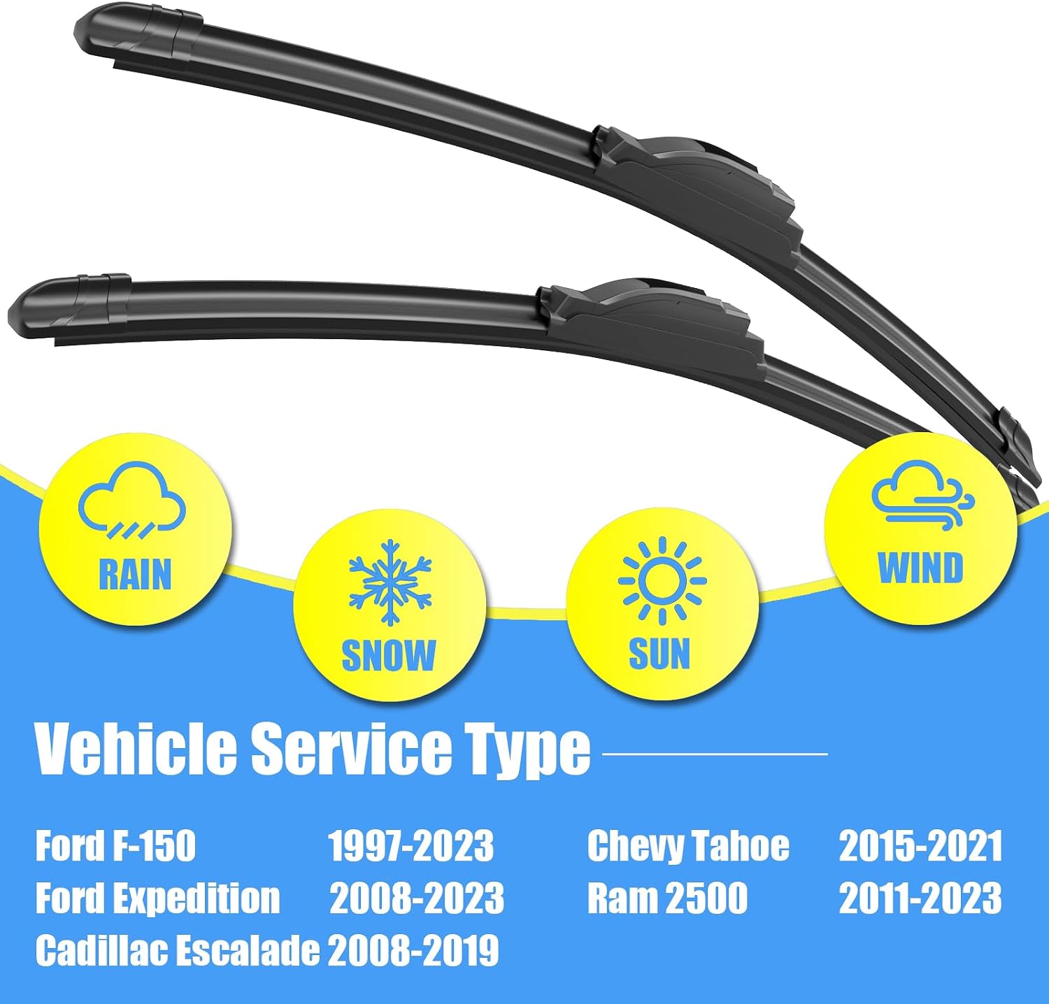 Detalle 2 de Gavimnal 22" Silicone Wiper Blades Set