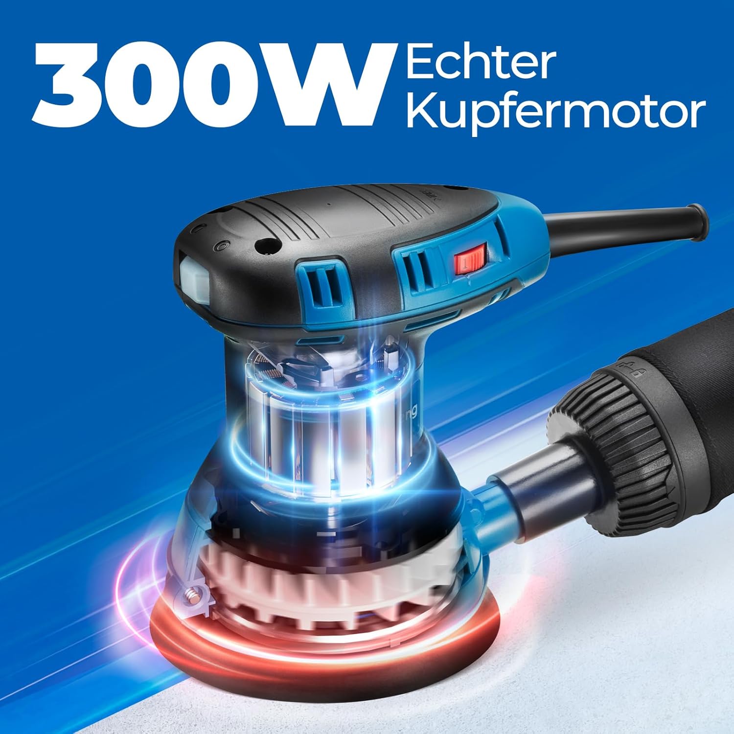 Thumbnail 1 de DongCheng Exzenterschleifer 300W (125 mm) mit 6 Geschwindigkeiten und Staubfangbehälter