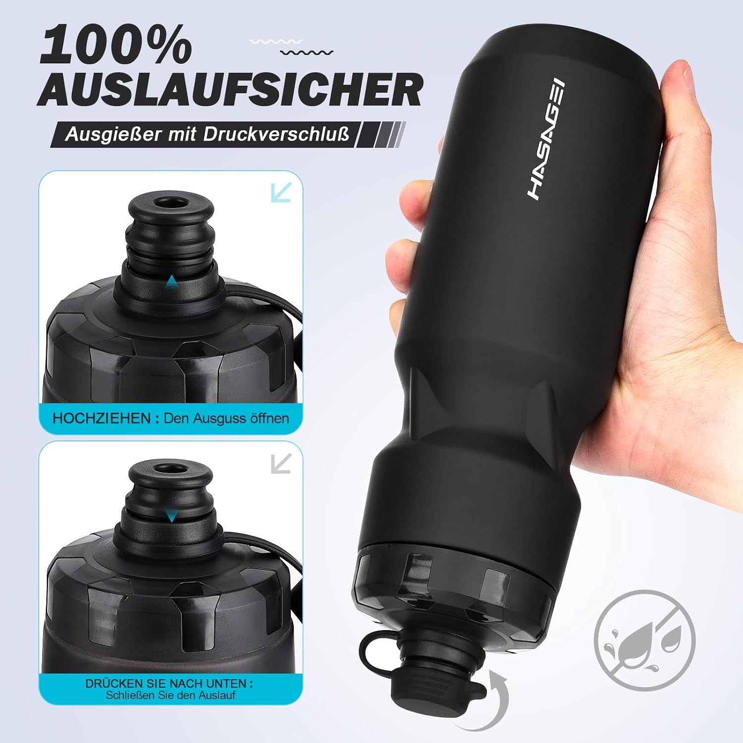 Thumbnail 2 de Fahrrad-Flaschenhalter mit 710 ml Flasche – Auslaufsicher, rutschfest und universell montierbar