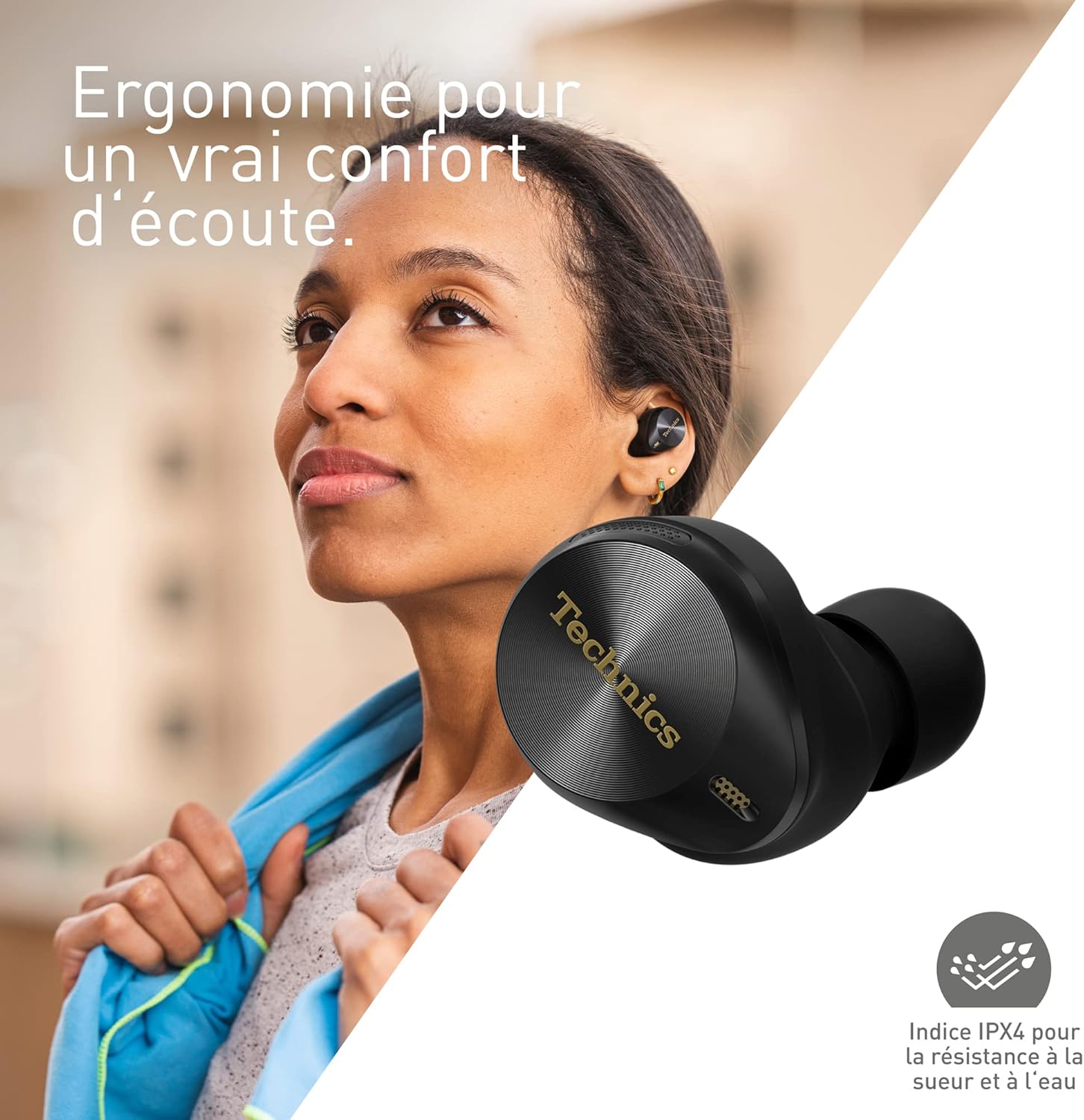 Thumbnail 6 de Technics EAH-AZ80E-A : Écouteurs sans Fil avec Suppression du Bruit et Connexion Multipoint