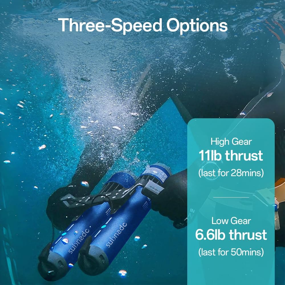 Detalle de Subnado Underwater Scooter: Compact, Portable Dive Companion for All Ages