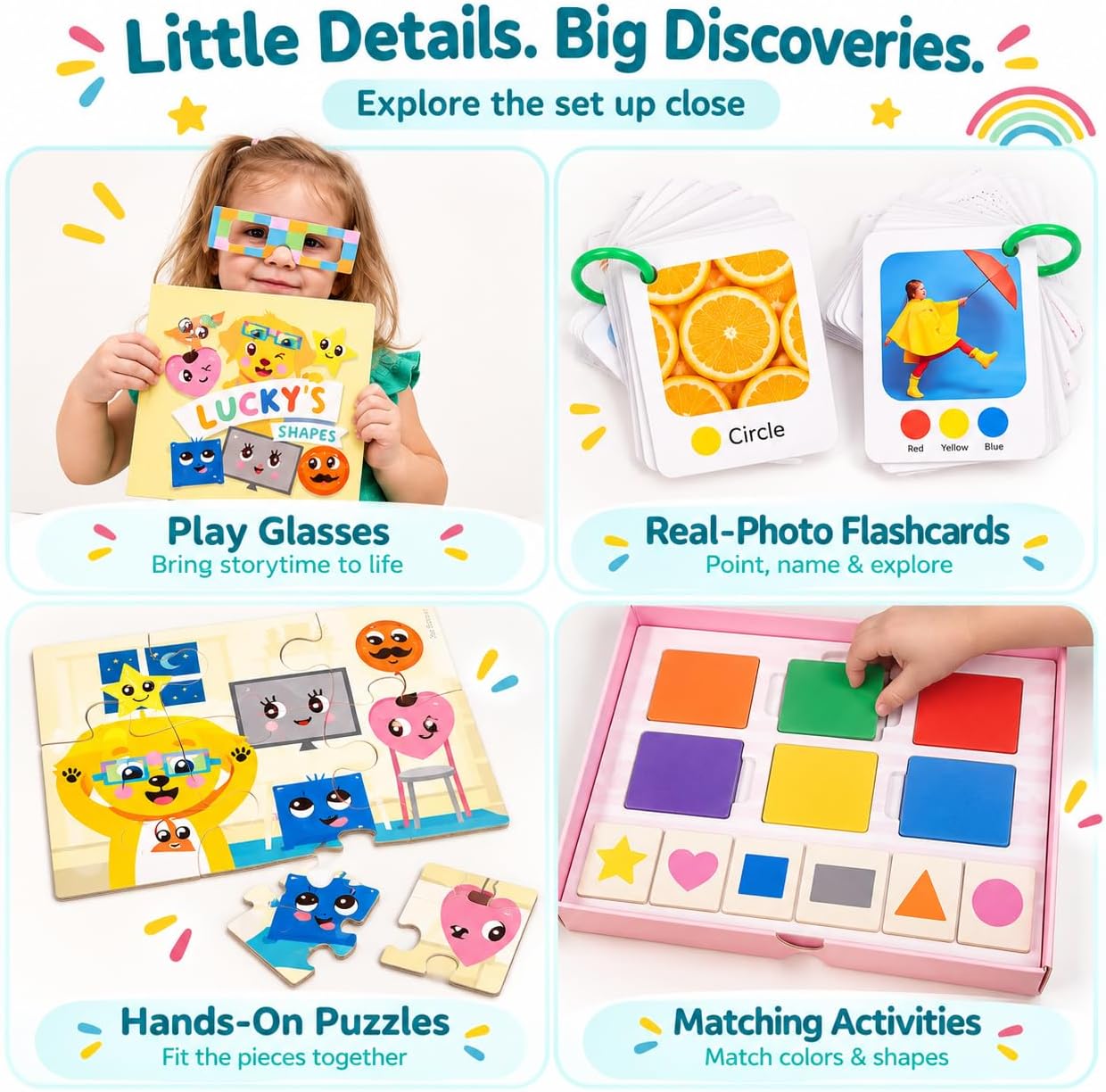 Thumbnail 4 de TOYVENTIVE Smart Toddler Box: books, flash cards, and puzzles for ages 1+ to 3+