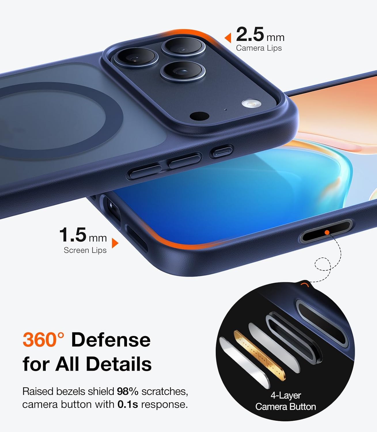 Thumbnail 4 de TORRAS iPhone 17 Pro Max MagSafe case — 1 military-grade drop protection