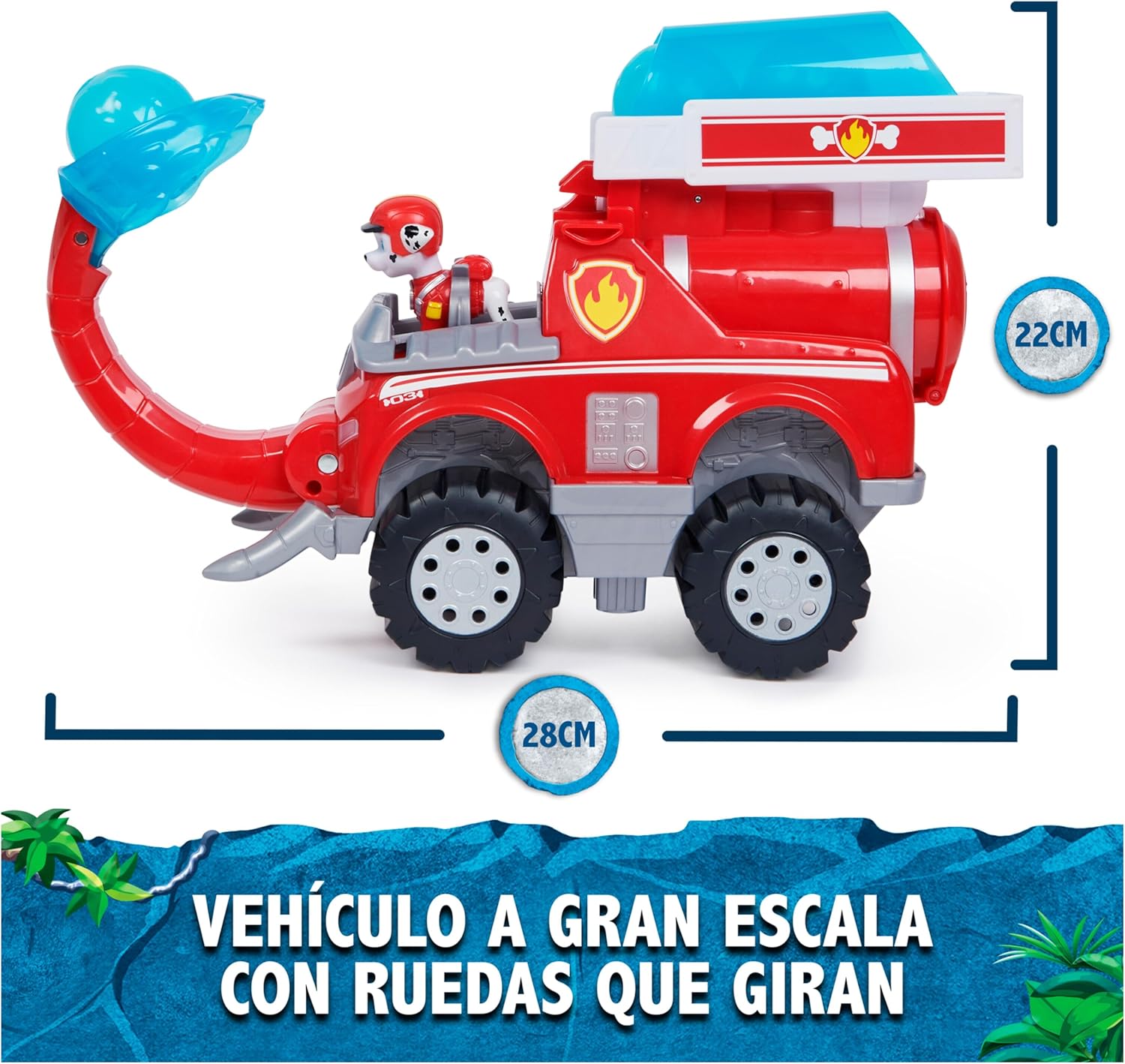 Thumbnail 6 de PATRULLA CANINA Jungle Pups Coche Elefante con Lanzador 3 proyectiles