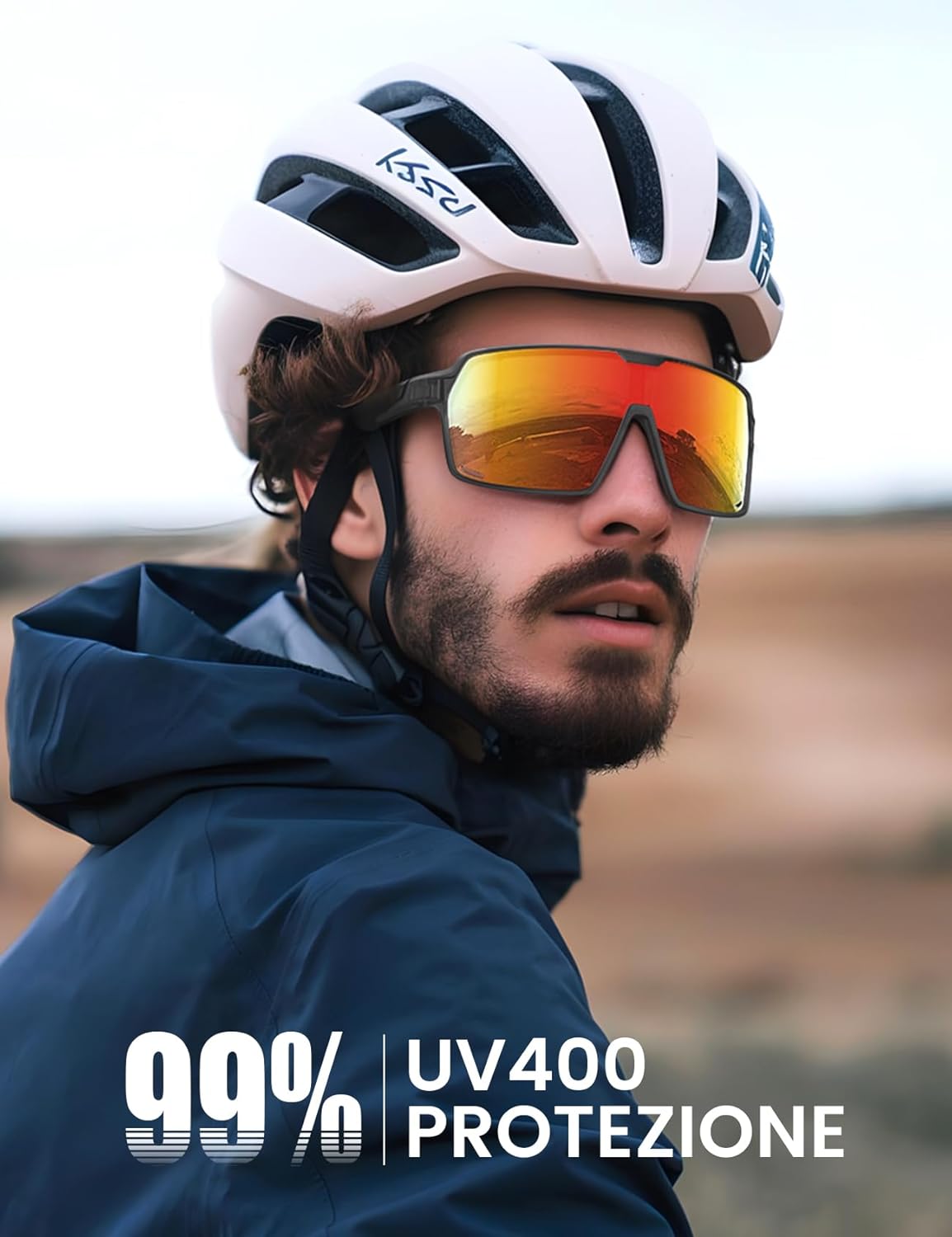 Detalle de Lamicall Occhiali da Sole Ciclismo Polarizzati: leggerezza, comfort e visione nitida