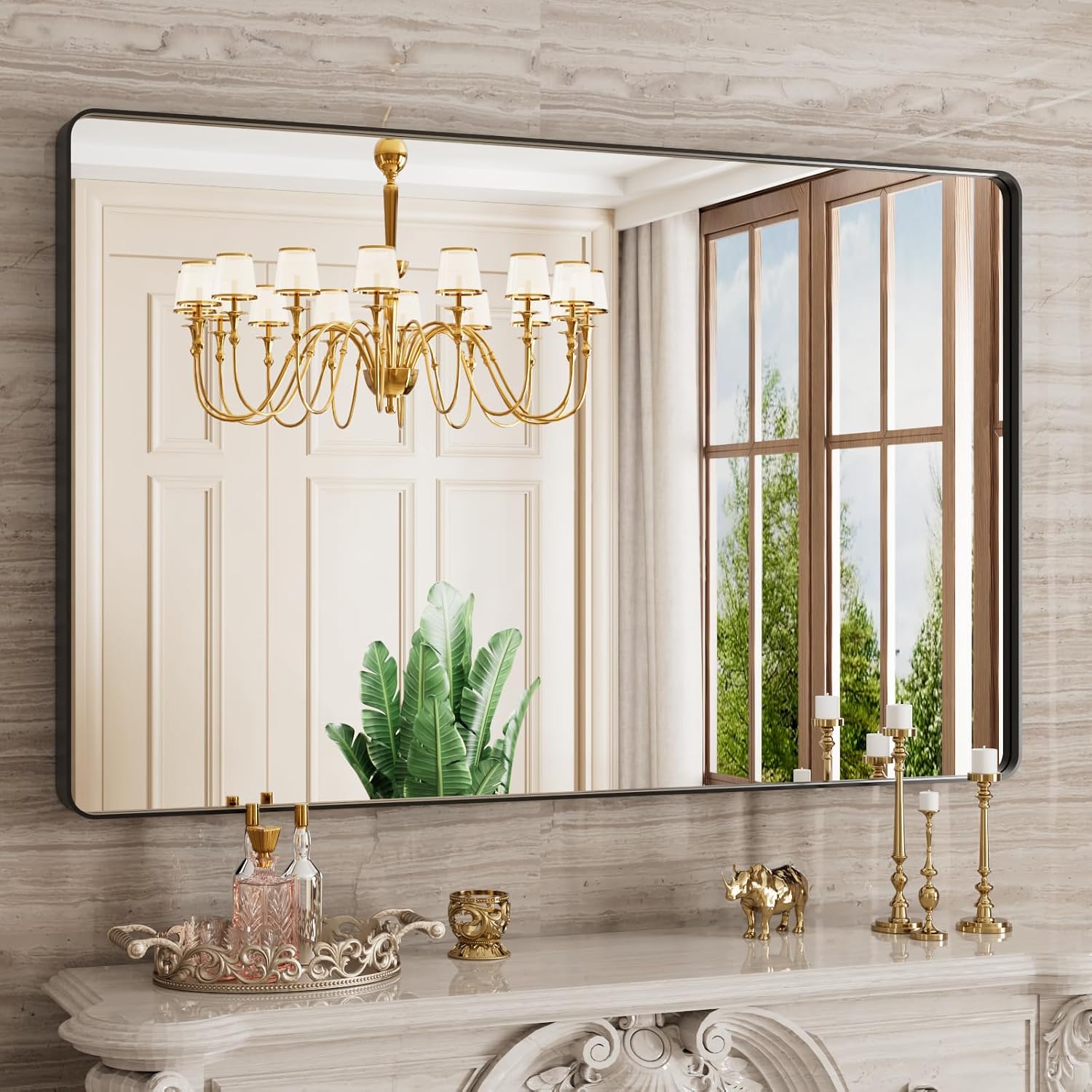 Detalle de JISOSO Bathroom Vanity Mirror 48x30
