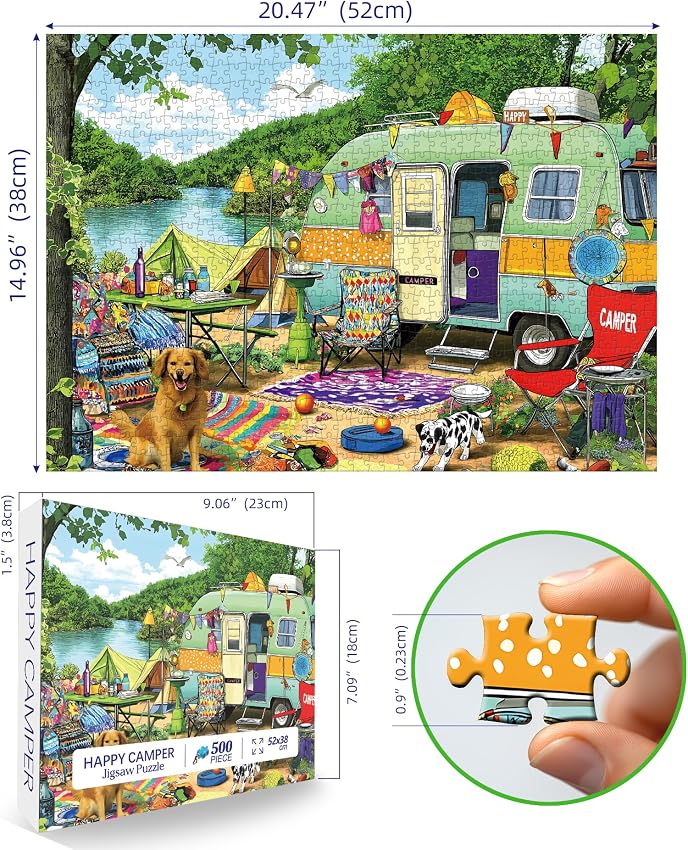 Detalle 2 de MINIWAN 500-Piece Lakeside Puzzle 🧩