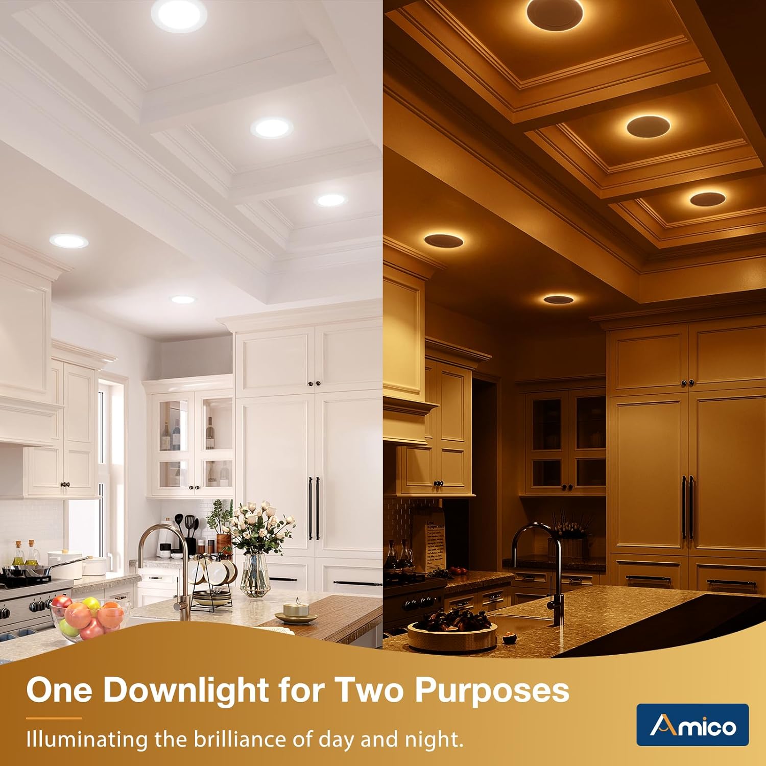 Thumbnail 1 de Amico 6 Inch 5CCT LED Recessed Light 1100LM