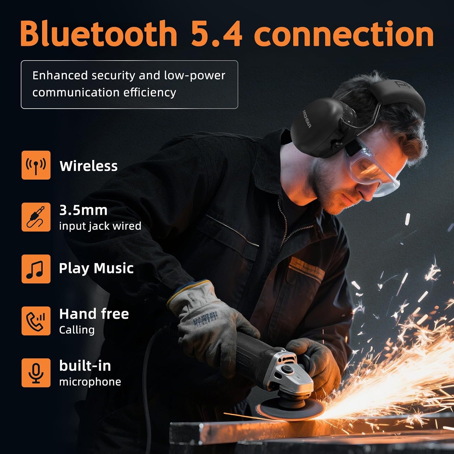 Thumbnail 1 de PROHEAR 037 Wireless Bluetooth Ear Defenders 1500 mAh