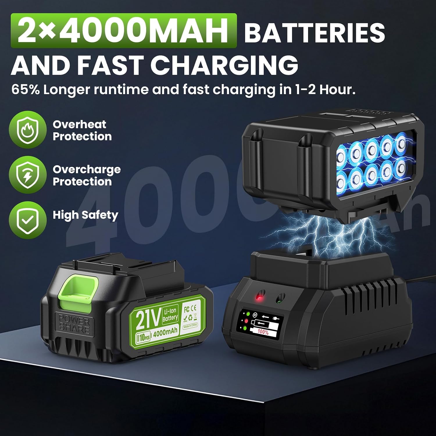 Thumbnail 3 de Souffleur de Feuilles 1200W batterie