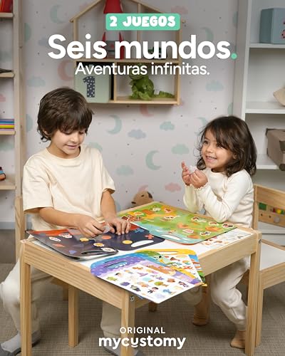 Thumbnail 4 de mycustomy Sticker Book FSC: 6 libros de pegatinas infantiles en 3D reutilizables (120 pegatinas) 1+