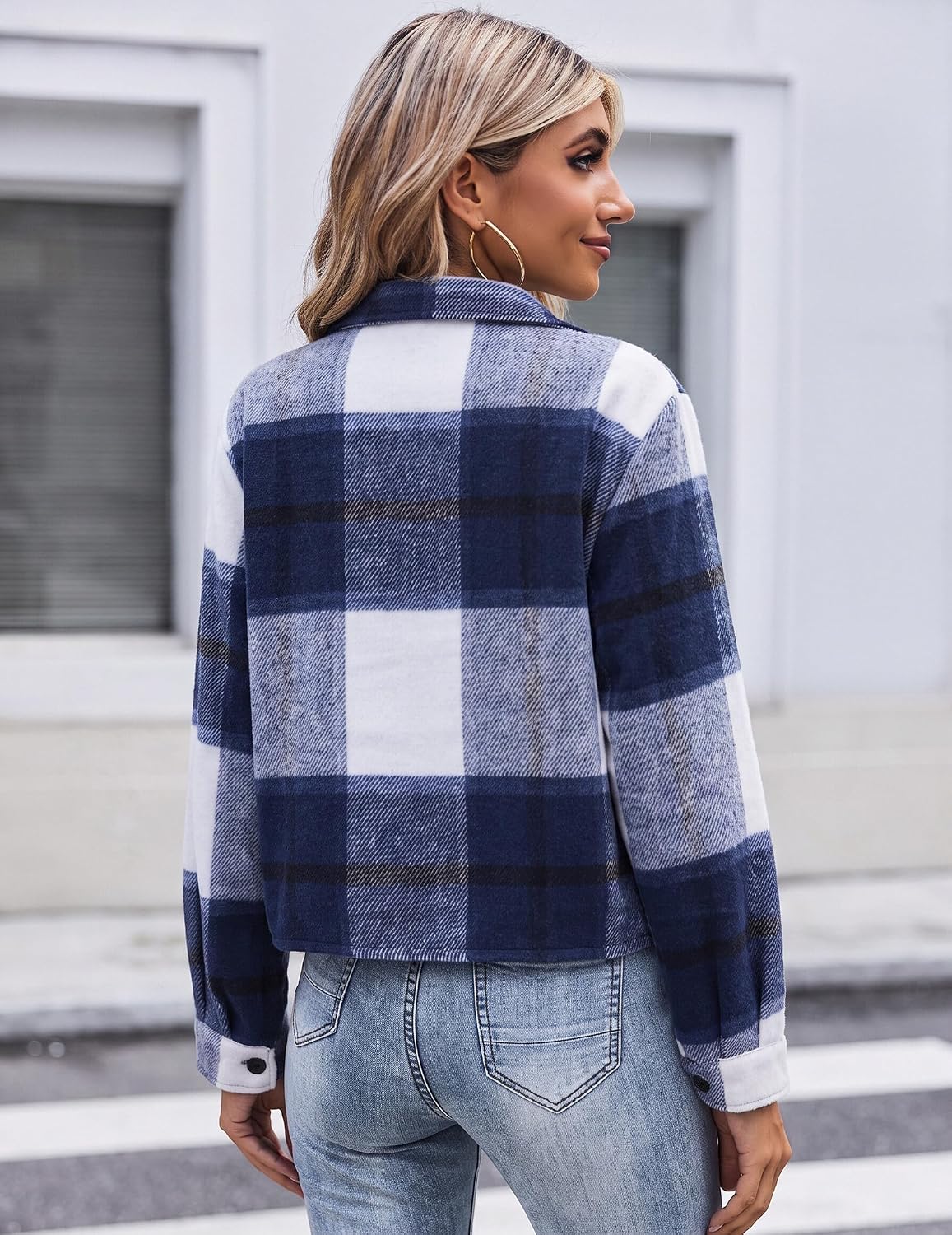 Detalle de Zeagoo Cropped Shacket Jacket