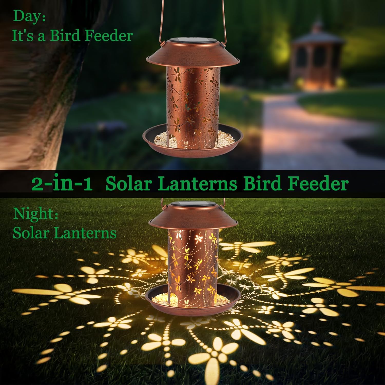 Detalle de Dragonfly Solar Lantern, 🌲