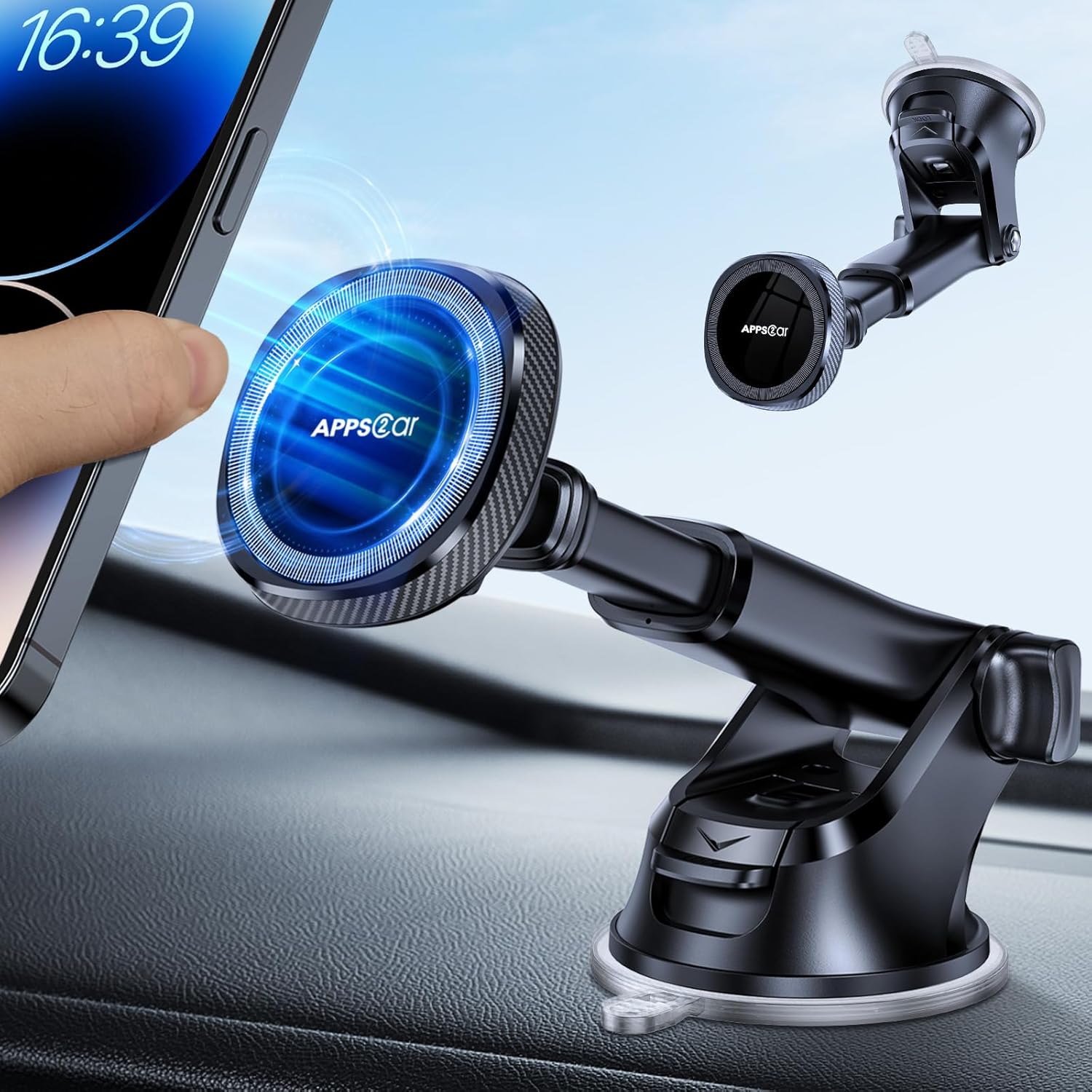 Thumbnail 1 de APPS2Car MagSafe car phone holder