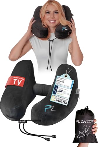 Detalle de FLOWZOOM AIR, coussin de voyage gonflable à capuche, taille M