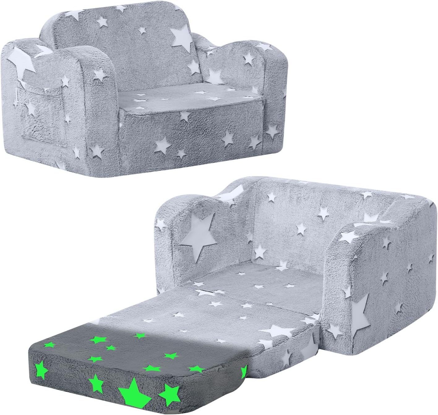 Kids couch sofa bed 2-in-1