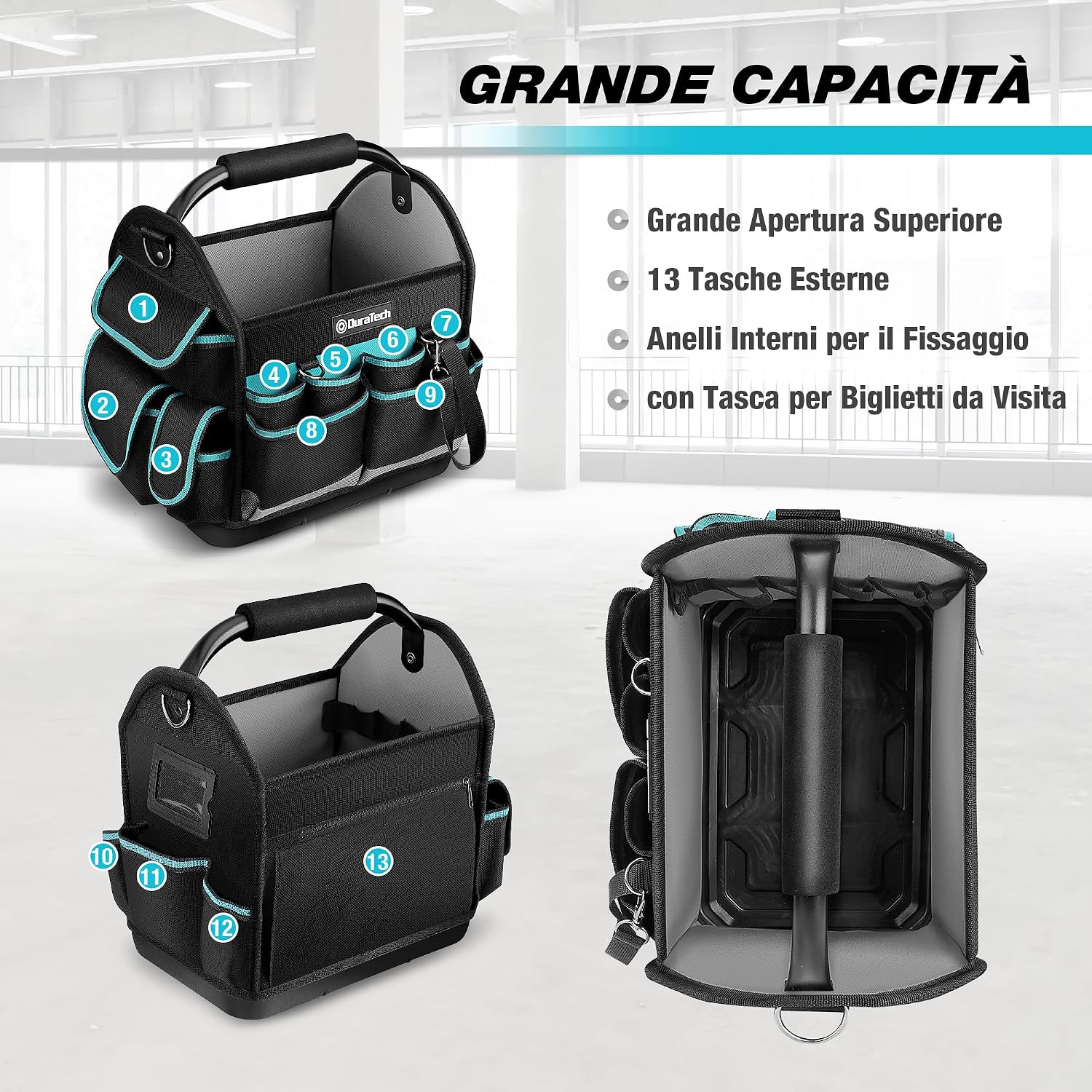 Detalle 2 de DURATECH Borsa per Attrezzi 30,5 cm