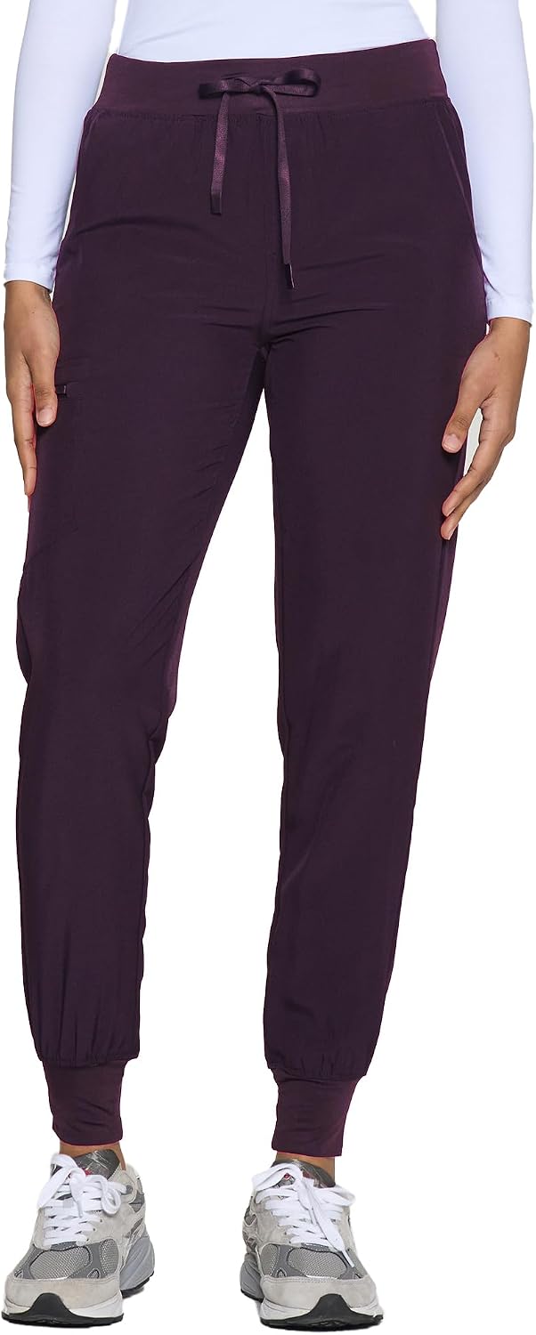 Detalle 2 de COZYFIT Women’s Scrub Jogger Pants, Stretch Fabric and Five Pockets