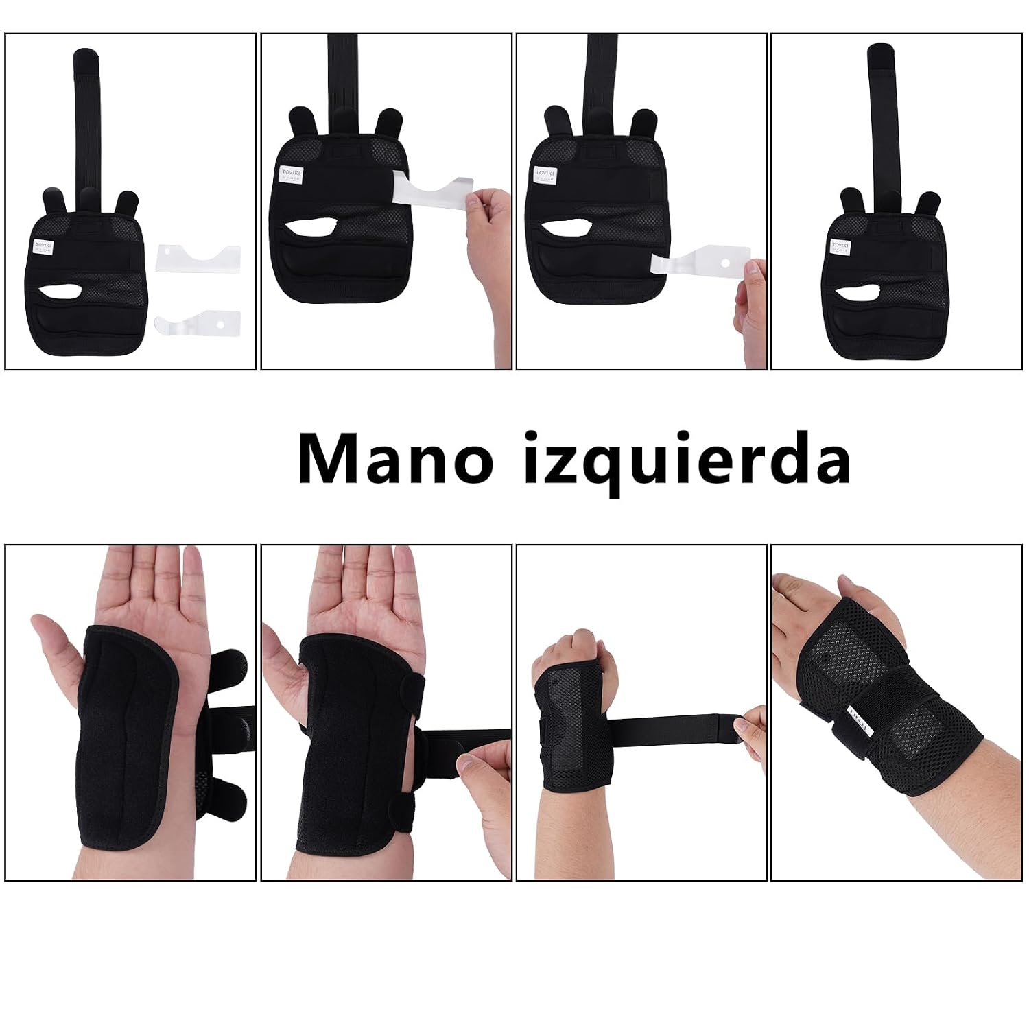 Detalle 2 de TOVIKI Muñequera Tendinitis con 2 férulas