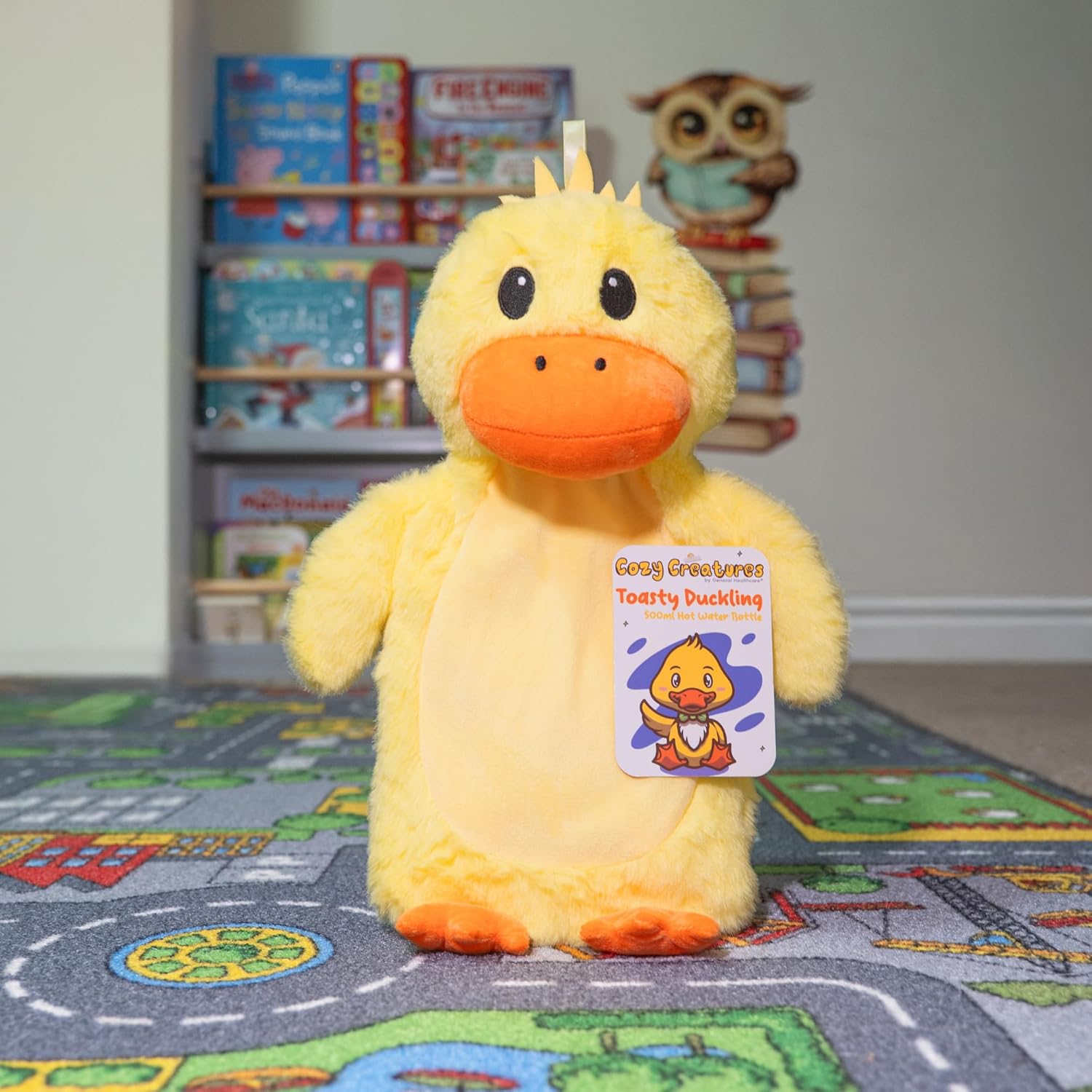Thumbnail 1 de Cozy Creatures super soft child’s hot water bottle & cover (Duck) – 500ml