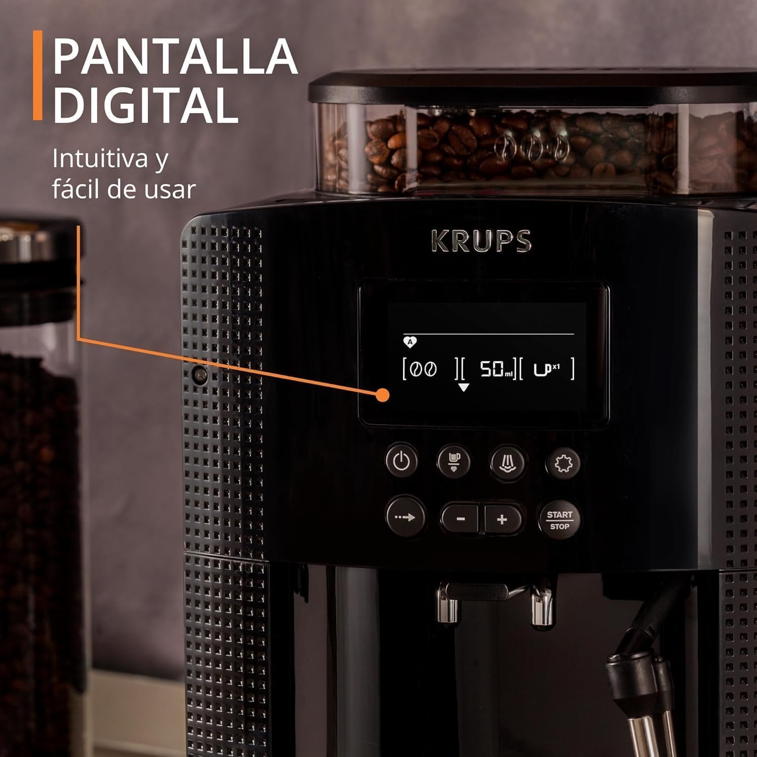 Detalle 2 de Krups Essential EA8160 Cafetera superautomática