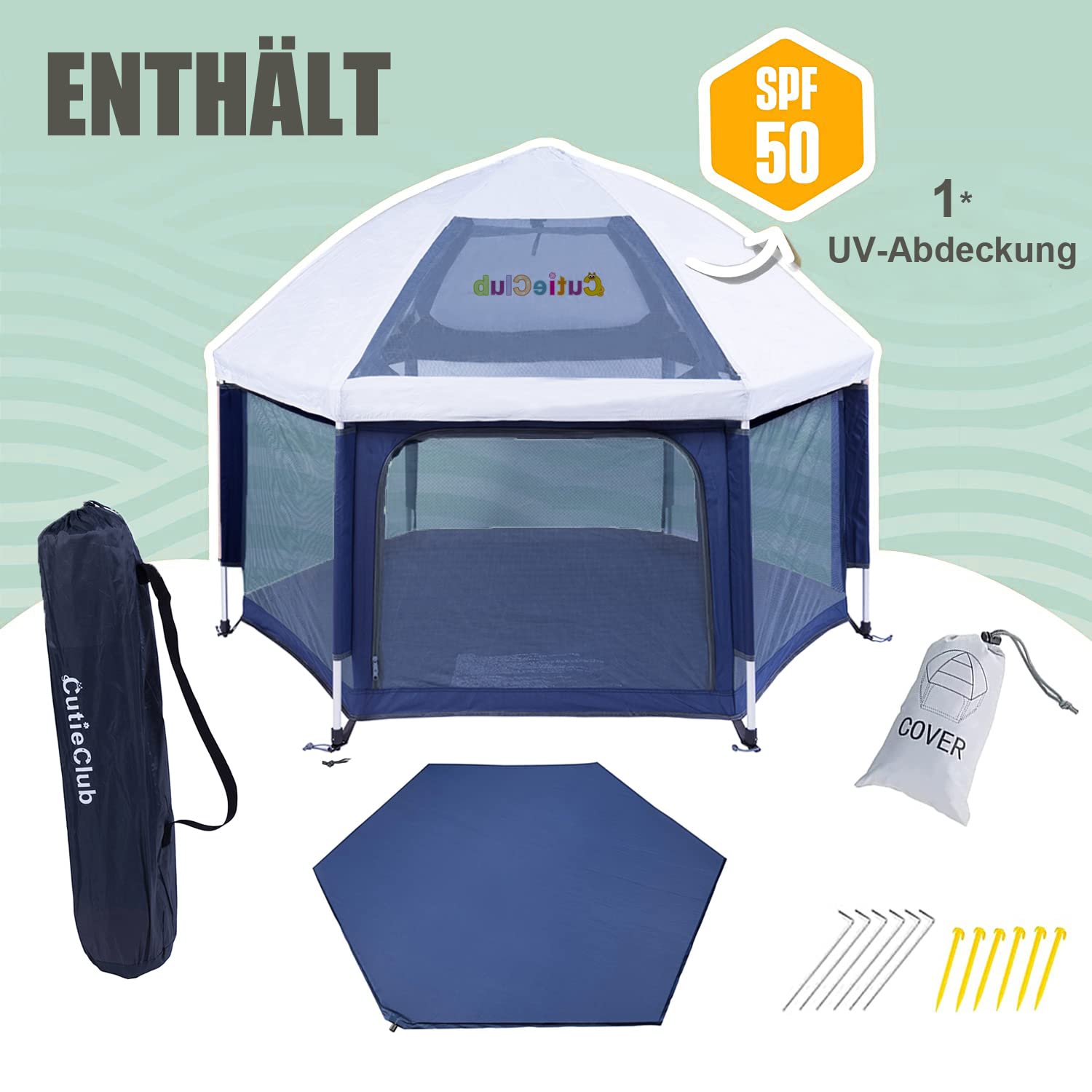 Thumbnail 1 de CutieClub Laufstall 150 cm, faltbar