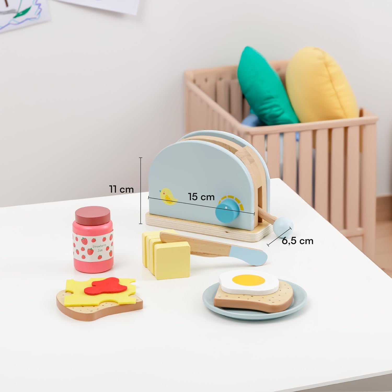 Thumbnail 4 de Baroni Giochi Montessori toast 10 accessori