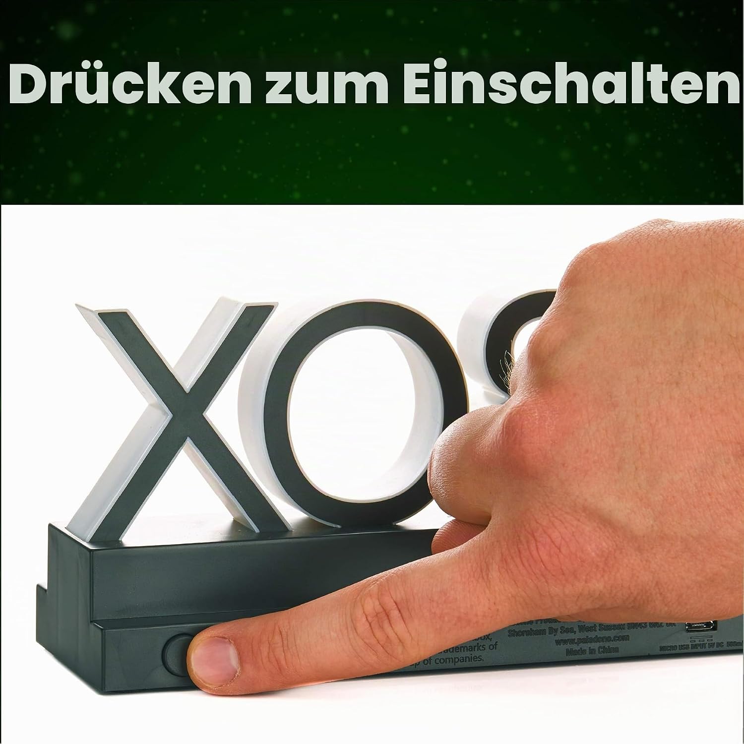 Detalle de Xbox Icons Light – Sammlerstück mit Xbox-Logo für Gaming-Atmosphäre