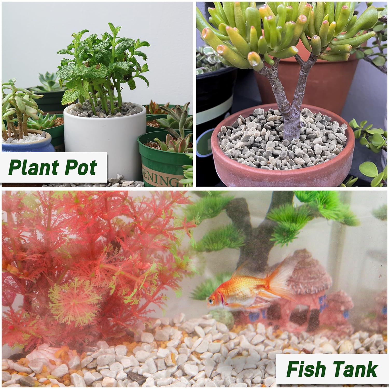 Thumbnail 6 de Quibbay 45LB Succulent Rocks 1/4 Inch Pebbles for Plants