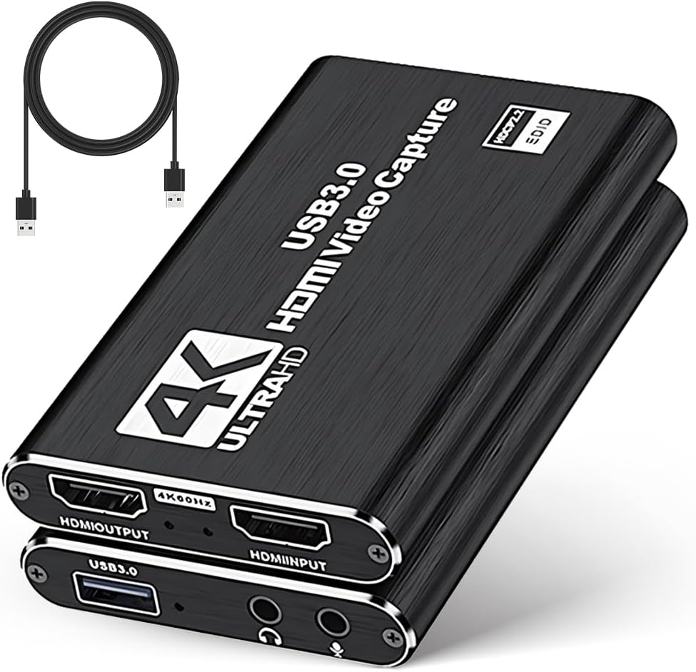 Thumbnail 6 de VANTISAN 4K HDMI Video Capture Card with Audio + Mic (USB 3.0, up to 1080p 60fps)