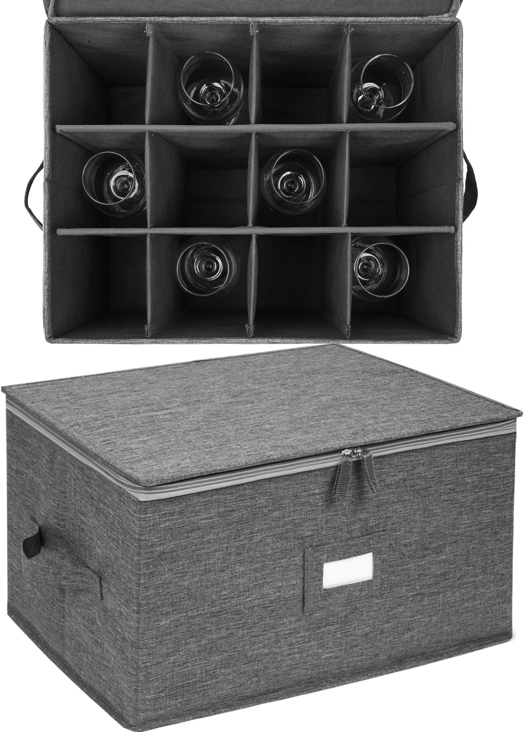 Thumbnail 3 de Stemware Storage Cases 12-Pack Grey
