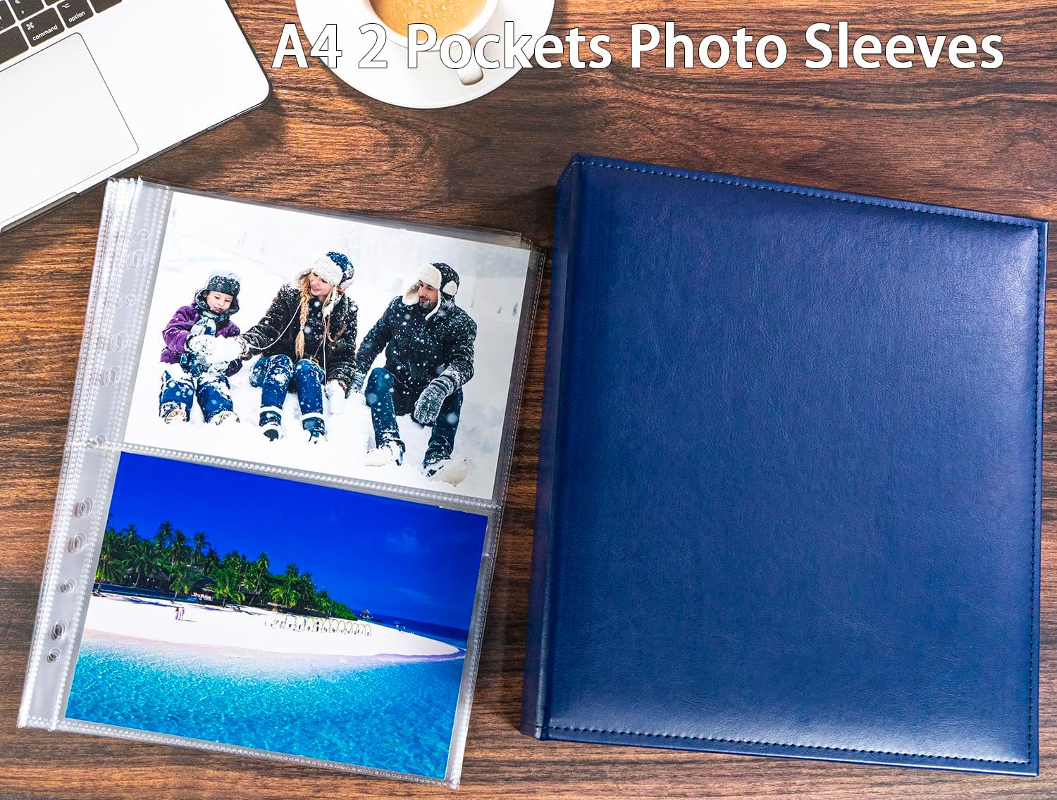 Thumbnail 2 de A4 Photo Sleeves Pack 30, 2‑compartment top‑load 📷