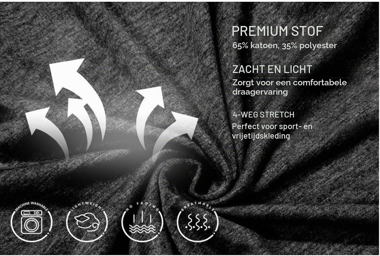 Detalle 2 de LAOARA heren-T-shirt met lange mouwen, Henley-stijl en rolkraag, M-2XL