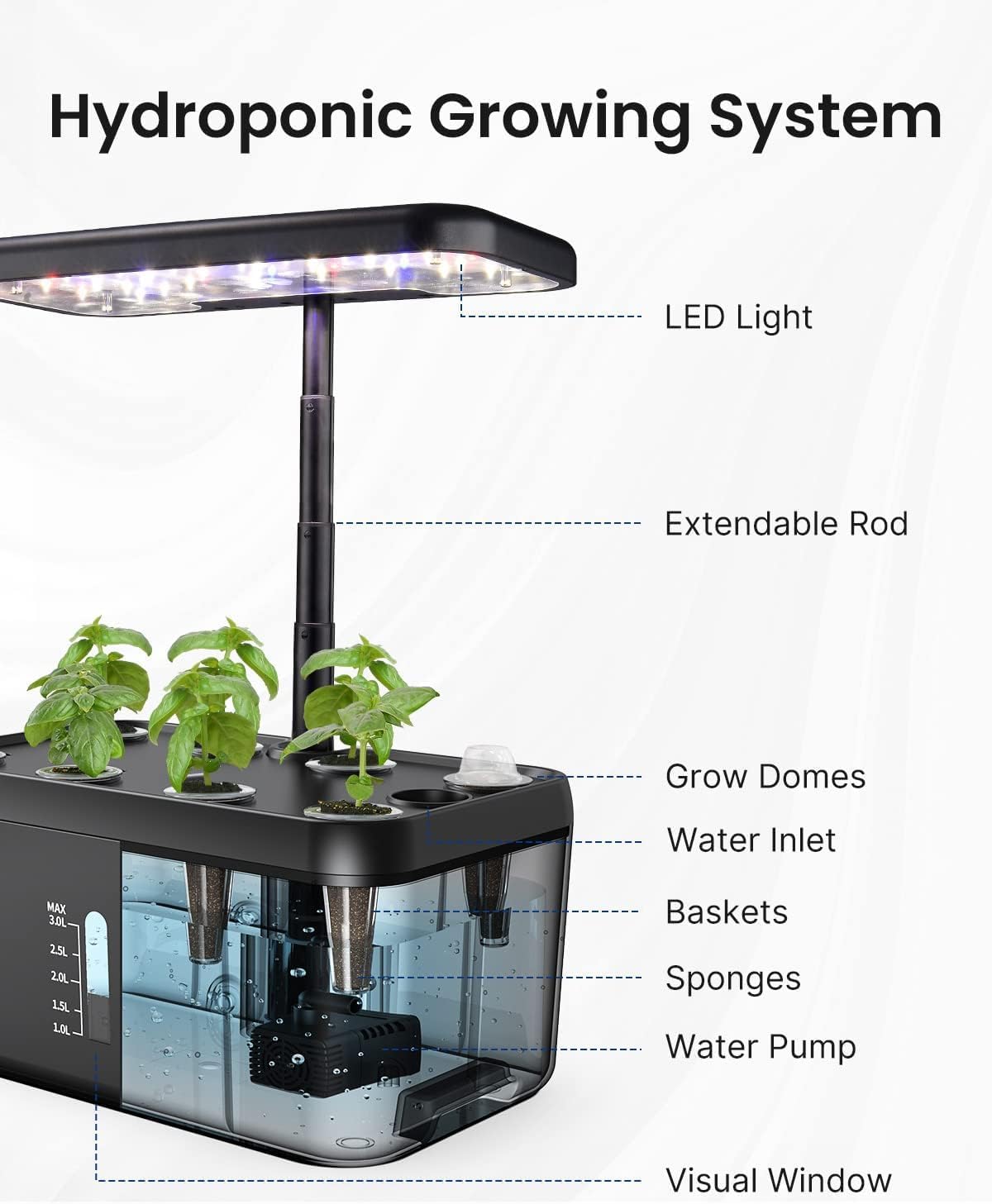 Thumbnail 6 de iDOO Hydroponics 8‑Pod Smart Garden 15