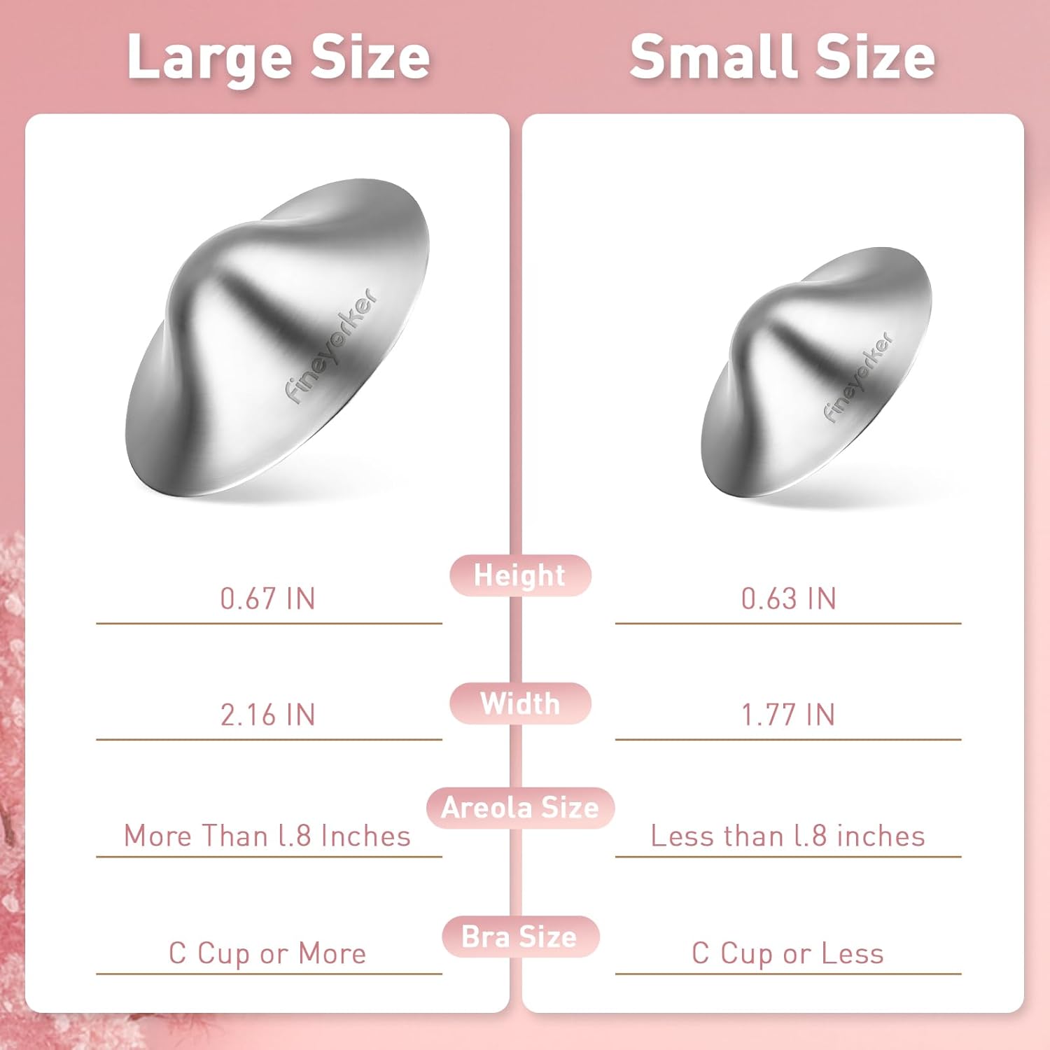 Thumbnail 6 de 100% Pure Titanium Nipple Shields Small