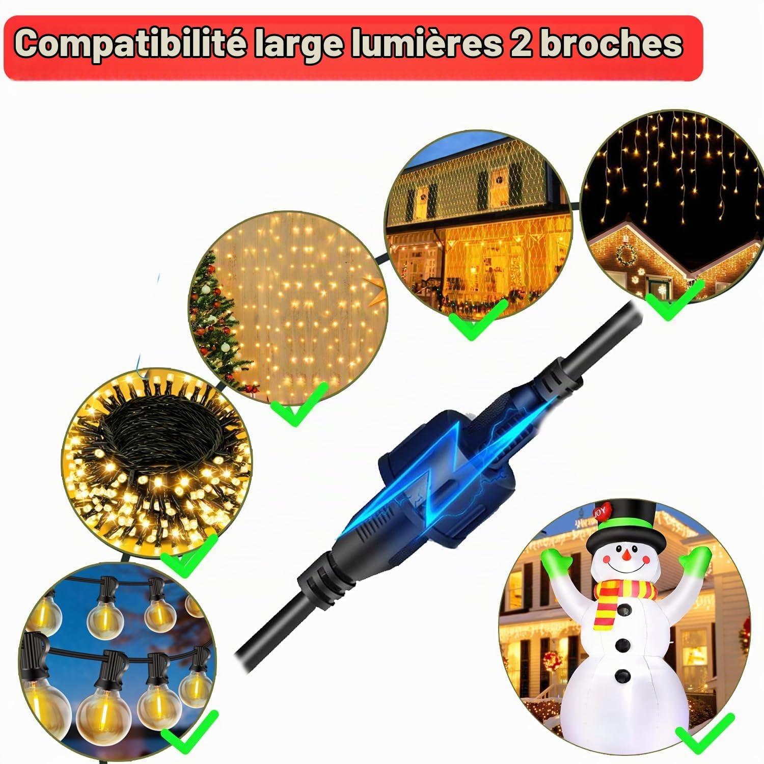 Detalle 2 de Joysing Joysing-10m-2P-WP verlengkabel voor buiten, 10 m, 2-polig, IP65
